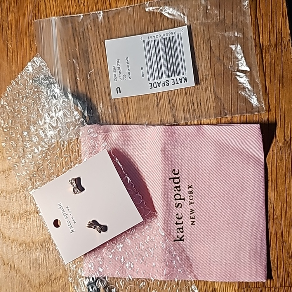 Kate Spade Bow Studs NWT